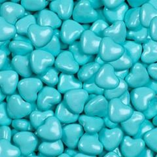 Shimmer Light Blue Candy Hearts ~ 2lbs 