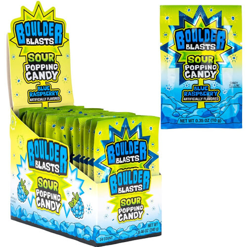Boulder Blast Popping Candy - Blue Raspberry