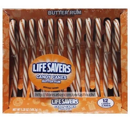 Lifesaver Butter Rum Candy Canes Lifesaver Butter Rum Candy Canes