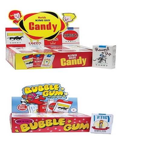 Classic Candy and Bubble Gum Cigarettes Combo