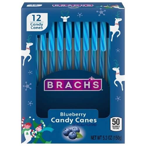 Brach's Blueberry Candy Canes - 12 Count   Brach's Blueberry Candy Canes - 12 Count