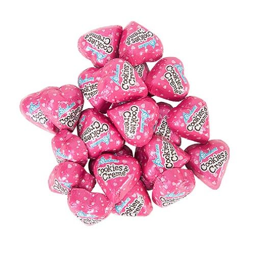 Palmer Cookies and Creme Hearts ~ 5lb bag. Palmer Cookies and Creme Hearts ~ 5lb bag.