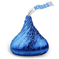 Hershey Dark BLue Kisses ~ 4.1lb Bag 
