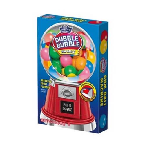 Dubble Bubble Gum Balls Machine Box Dubble Bubble Gum Balls Machine Box