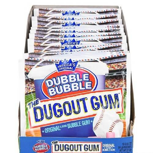 Dubble Bubble Dugout Gum ~ 12 - 2.25oz Pouches Dubble Bubble Dugout Gum ~ 12 - 2.25oz Pouches