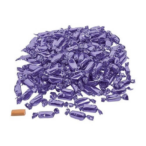 Purple Foiled Wrapped Caramels