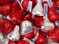 Hershey Red and Silver Kisses 200 Count Bag