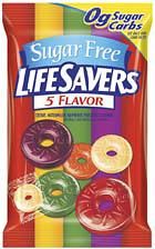Lifesavers 5 Flavor Sugar Free - 12 ~ 2.75oz Bags Lifesavers 5 Flavor Sugar Free - 12 ~ 2.75oz Bags