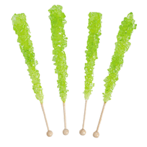 Light Green Rock Candy Sticks Light Green Rock Candy Sticks