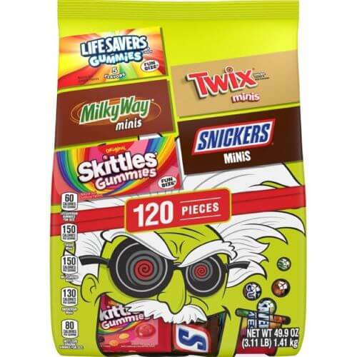 Assorted Mars Fun Size Mix 120 Pieces  