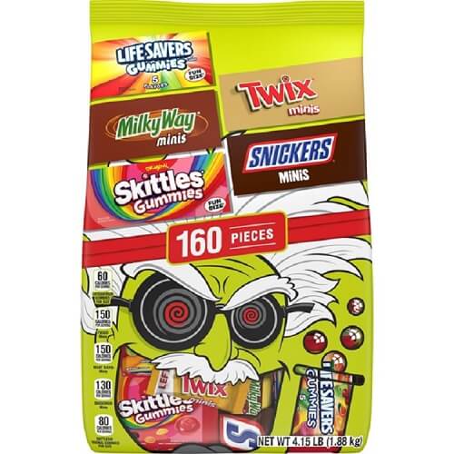 Assorted Mars Fun Size Mix 160 Pieces  Assorted Mars Fun Size Mix 160 Pieces