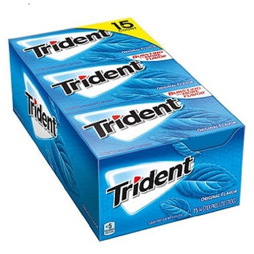 Trident Original Sugar Free Gum ~ 15ct  Trident Original Sugar Free Gum ~ 15ct