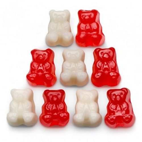 Albanese Red & White Peppermint Polar Gummi Bear Cubs~ 5lb Bag Albanese Red & White Peppermint Polar Gummi Bear Cubs~ 5lb Bag