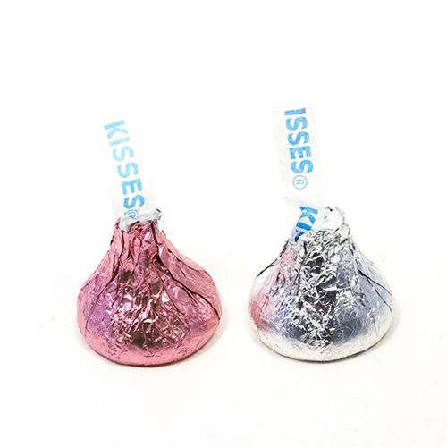 Hershey Pink and Silver Kisses 200 Count Bag
