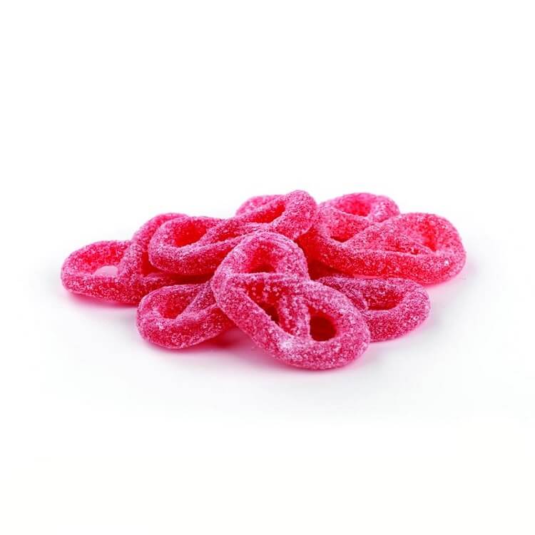 Raspberry Jelly Pretzels - 2.2lb Bag   Raspberry Jelly Pretzels - 2.2lb Bag