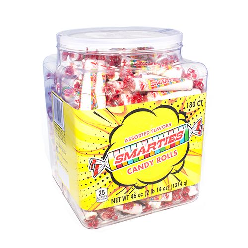 CeDe Smarties Candy Rolls in 180ct Jar