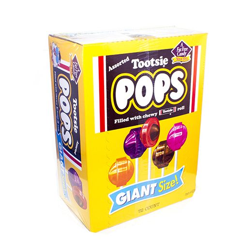Giant Tootsie Roll Pops ~ 72 Count Box 