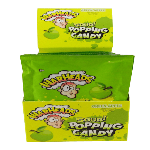 Warheads Sour Green Apple Popping Candy