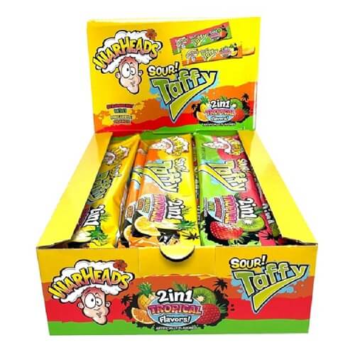 Warheads Sour Taffy Bars 2in1 Tropical