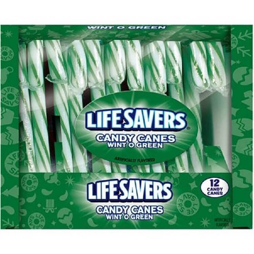 Lifesaver Wintergreen Candy Canes Lifesaver Wintergreen Candy Canes