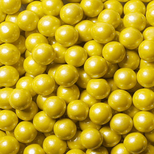 Shimmer Yellow Sixlets ~ 2lbs  Shimmer Yellow Sixlets ~ 2lbs