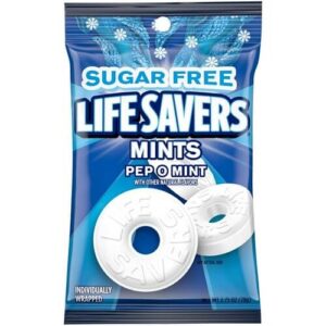 Lifesavers Sugar Free Pep-o-Mint Singles - 12 ~ 2.75oz Bags