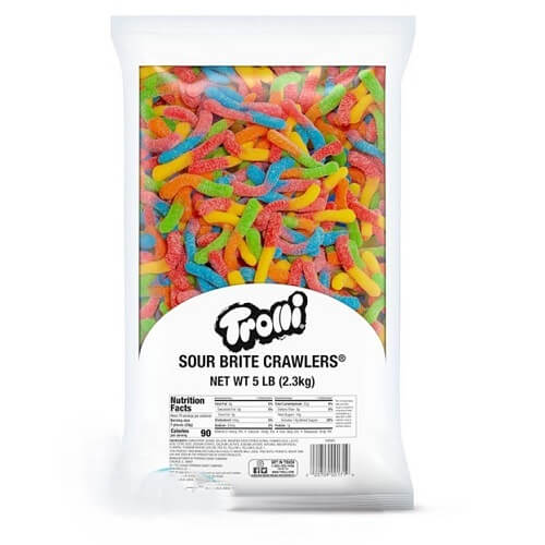 Trolli Sour Brite Crawlers - 5lb Bag