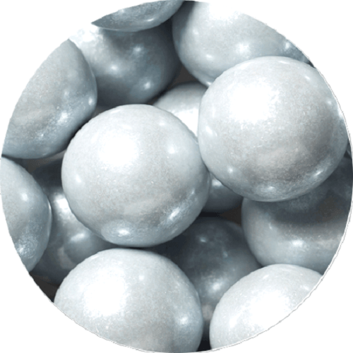 Shimmer Silver Gumballs - 2lbs - Image 2