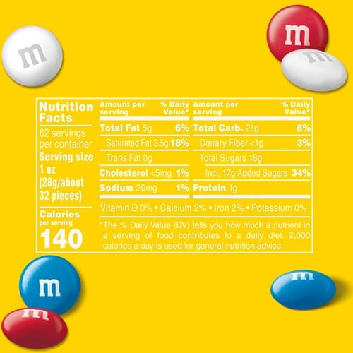 Red, White, & Blue M&M ~ 62oz Jar - Image 2