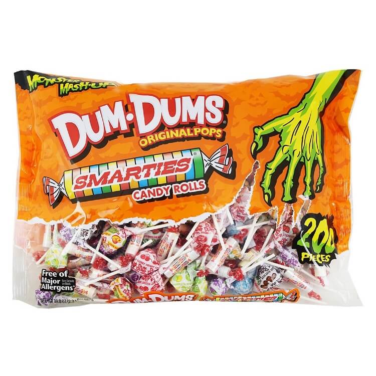 Halloween Smarties And Dum Dums Pops 200 Count Bag Halloween Candy 