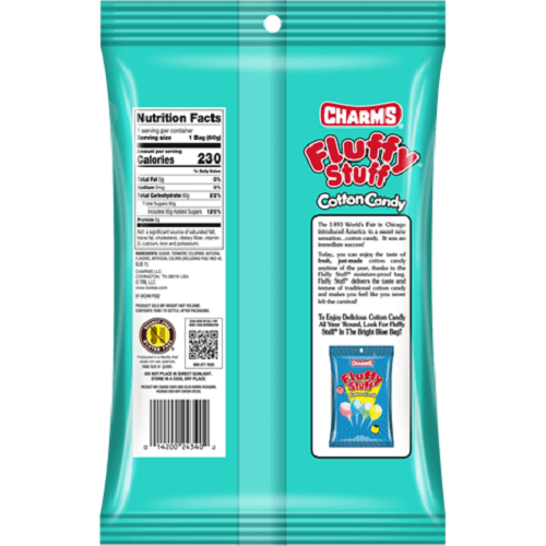Fluffy Stuff Rainbow Sherbet Cotton Candy - 12 Count - Image 2