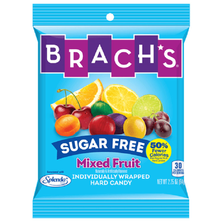Brach's Sugar Free Mixed Fruit ~ 12 - 3.5oz Bags
