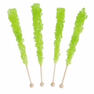 Light Green Rock Candy Sticks