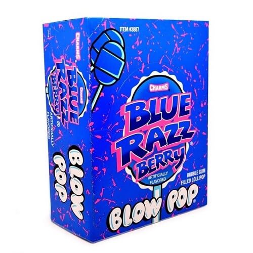 Charms Blue Razz Berry Blowpops