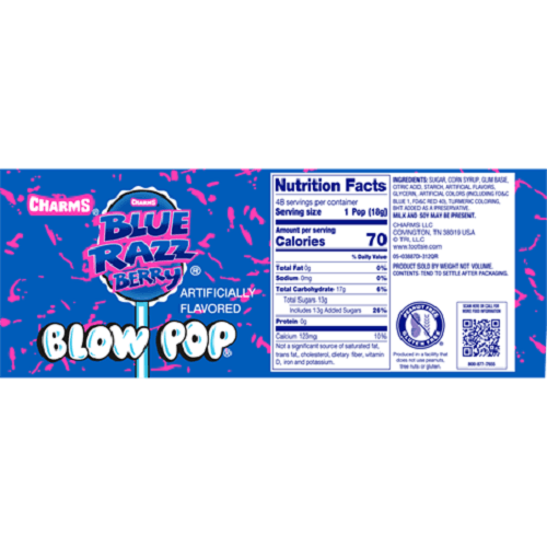 Charms Blue Razz Berry Blowpops - Image 3