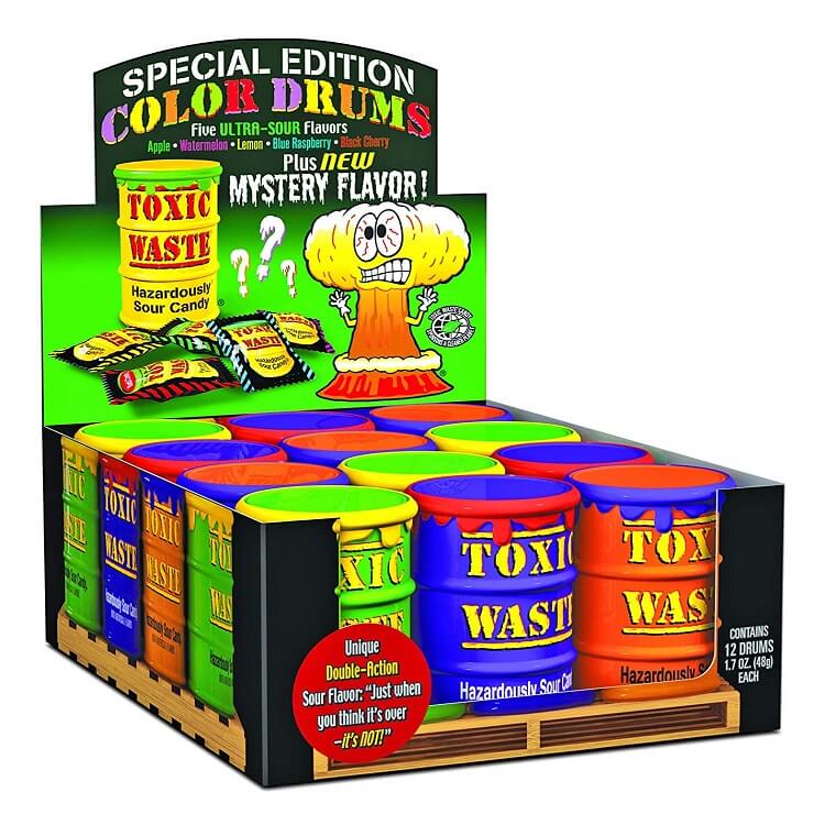 Assorted Toxic Waste Drums