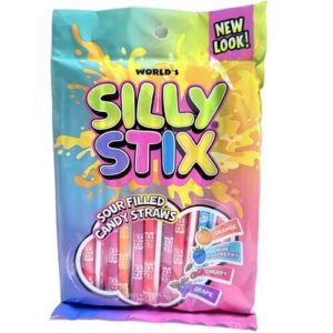 Assorted Sour Silly Stix Straws