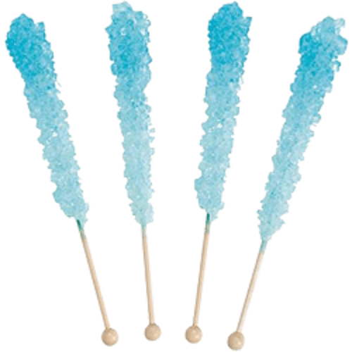 Cotton Candy Rock Candy Sticks