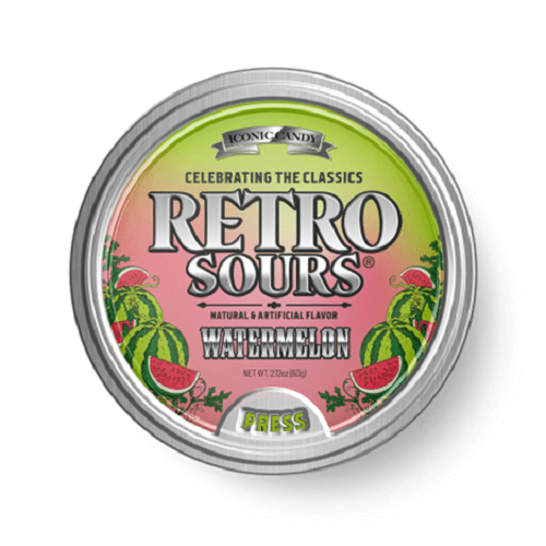 Iconic Candy Retro Sours Watermelon Candy Tins | Sour Candy ...