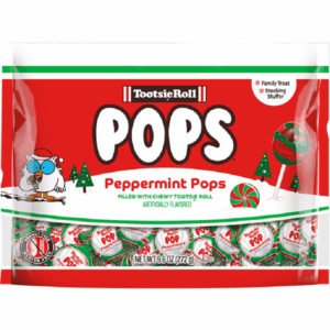 Tootsie Roll Candy Cane Pops 